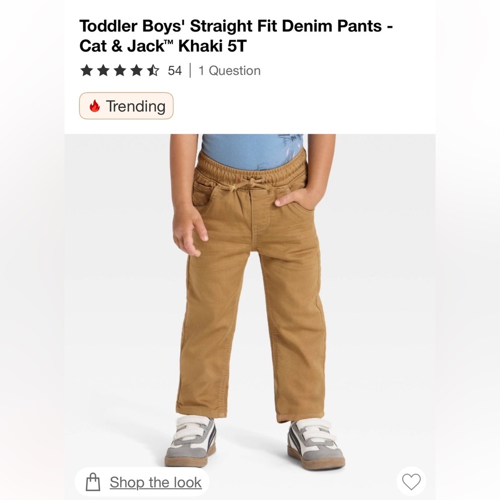 Cat & Jack Tan Kids Casual Pants